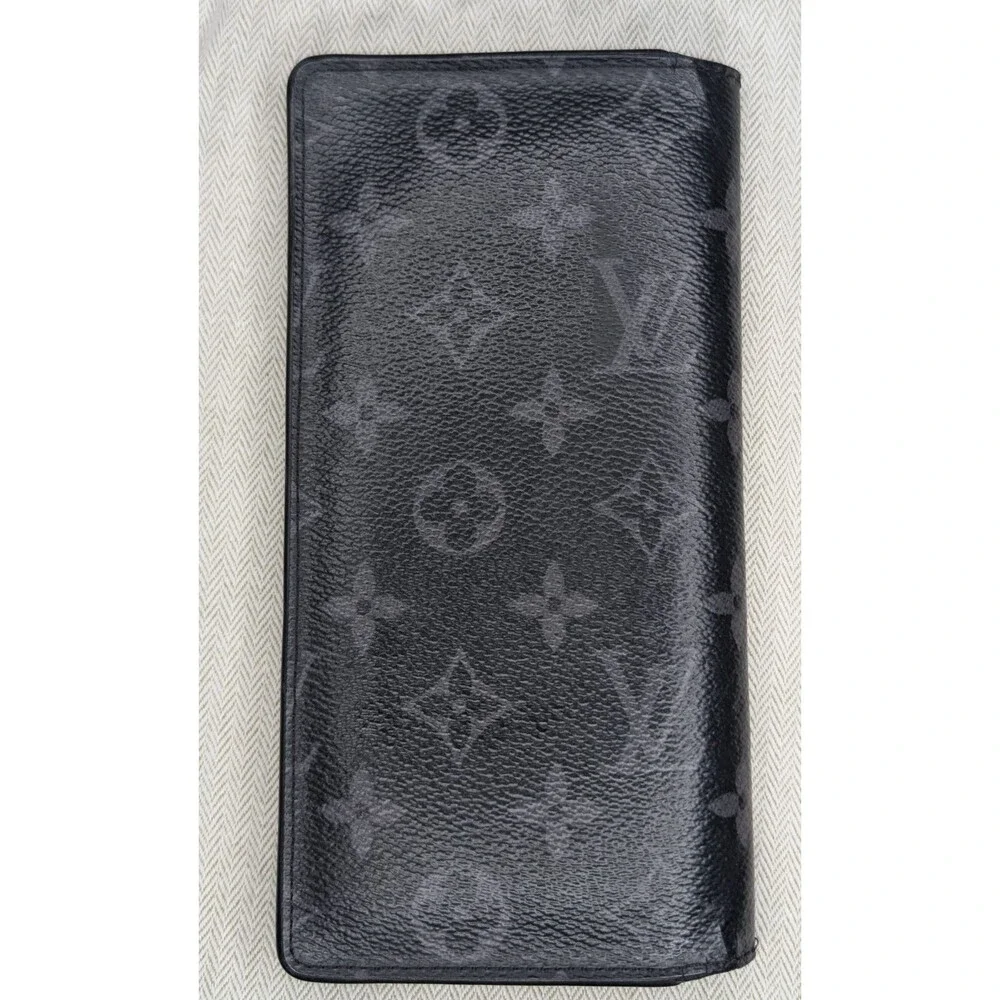 LOUIS VUITTON Portefeiulle Brazza Monogram Eclipse RA0211 Black